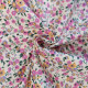 Tissu Popeline mini fleurs Rosaline Rose