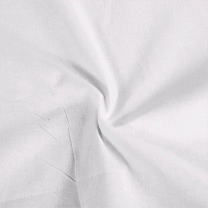 Tissu coton uni Oeko-Tex Okaido   Blanc