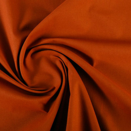 Tissu coton uni Oeko-Tex Okaido   Orange terracotta