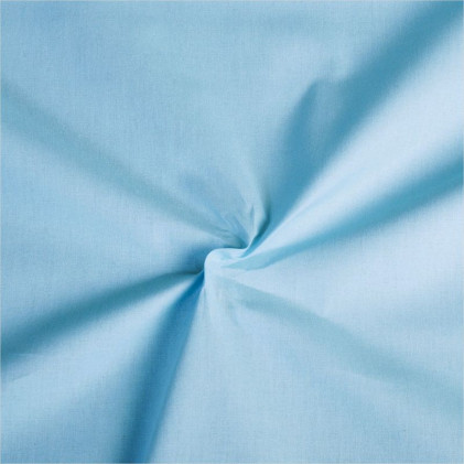 Tissu coton uni Oeko-Tex Okaido   Bleu clair