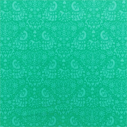 Tissu coton imprimé Waxini Bleu turquoise
