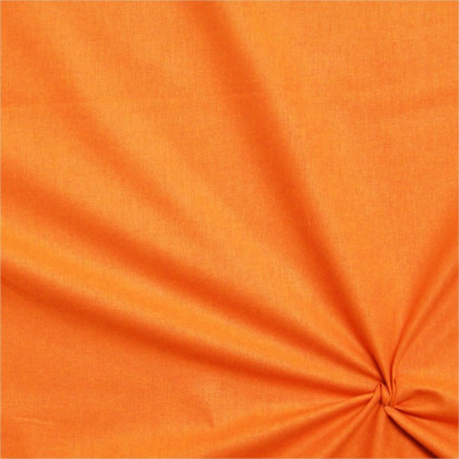 Tissu coton uni oeko-Tex Dokayo Orange clair