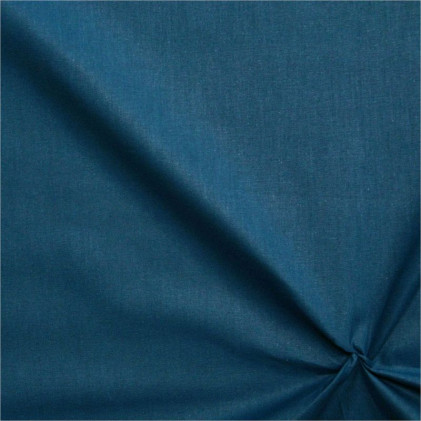 Tissu coton uni oeko-Tex Dokayo Bleu roi
