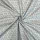 Tissu popeline de coton imprimé Confettis Bleu Gris