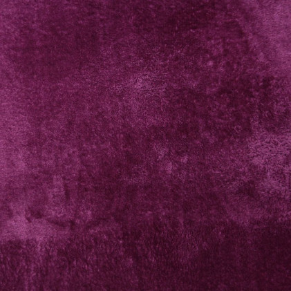 Tissu Doudou Flannel Violet aubergine