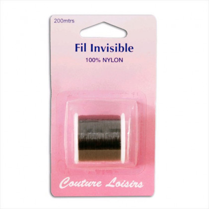 Bobine de fil invisible clair -200m Noir