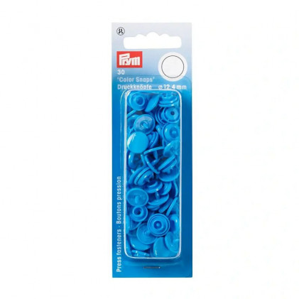 Boutons pression ColorSnaps 12,4 mm Bleu clair