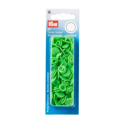 Boutons pression ColorSnaps 12,4 mm Vert anis