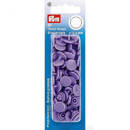 Boutons pression ColorSnaps 12,4 mm Violet lilas