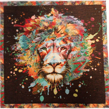 Carré jacquard 45x45cm Mufasa Multicolore