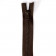 Fermeture Eclair non séparable laiton 18 cm    Marron