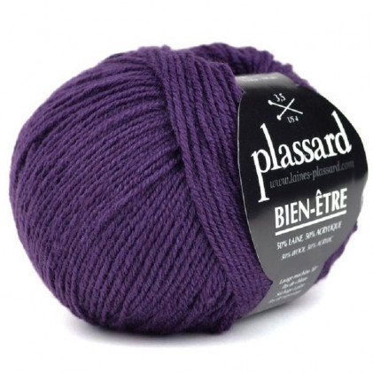 Pelote de laine Plassard Bien Etre Violet