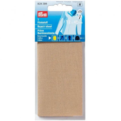 Pièce thermocollante 12 x 45 cm Beige chamois