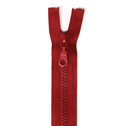 Fermeture Eclair plastique séparable 75 cm Rouge - Self Tissus
