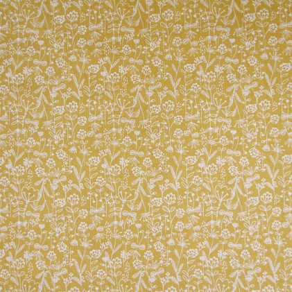 Tissu coton Oeko-Tex imprimé Rustica Jaune