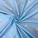 Tissu popeline Oeko-Tex imprimé Mouettes Bleu ciel