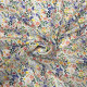 Tissu viscose digital fleurs Florette ivoire