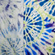 Tissu viscose imprimé Tie and Dye Bleu