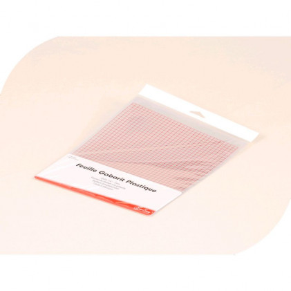 Feuille gabarit plastique Transparent