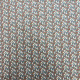 Tissu popeline de coton imprimé Moogly silver bleu gris