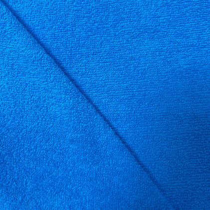 Tissu éponge Laguna Bleu moyen