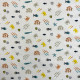 Tissu coton imprimé Small Fish Multicolore