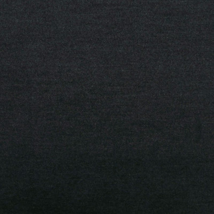 Tissu faux drap de laine uni Delila Gris anthracite