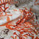 Tissu toile Okeo-tex imprimé Quiberon Orange