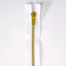 Fermeture Eclair® Non séparable Laiton Jean's - Z15 - 15,18 ou 20 cm